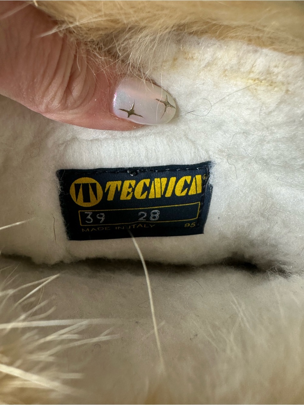 Vintage Tecnica Moon Boots Women US 8.5 EU39 Italian Apres Ski Shearling Rare - Picture 9 of 9